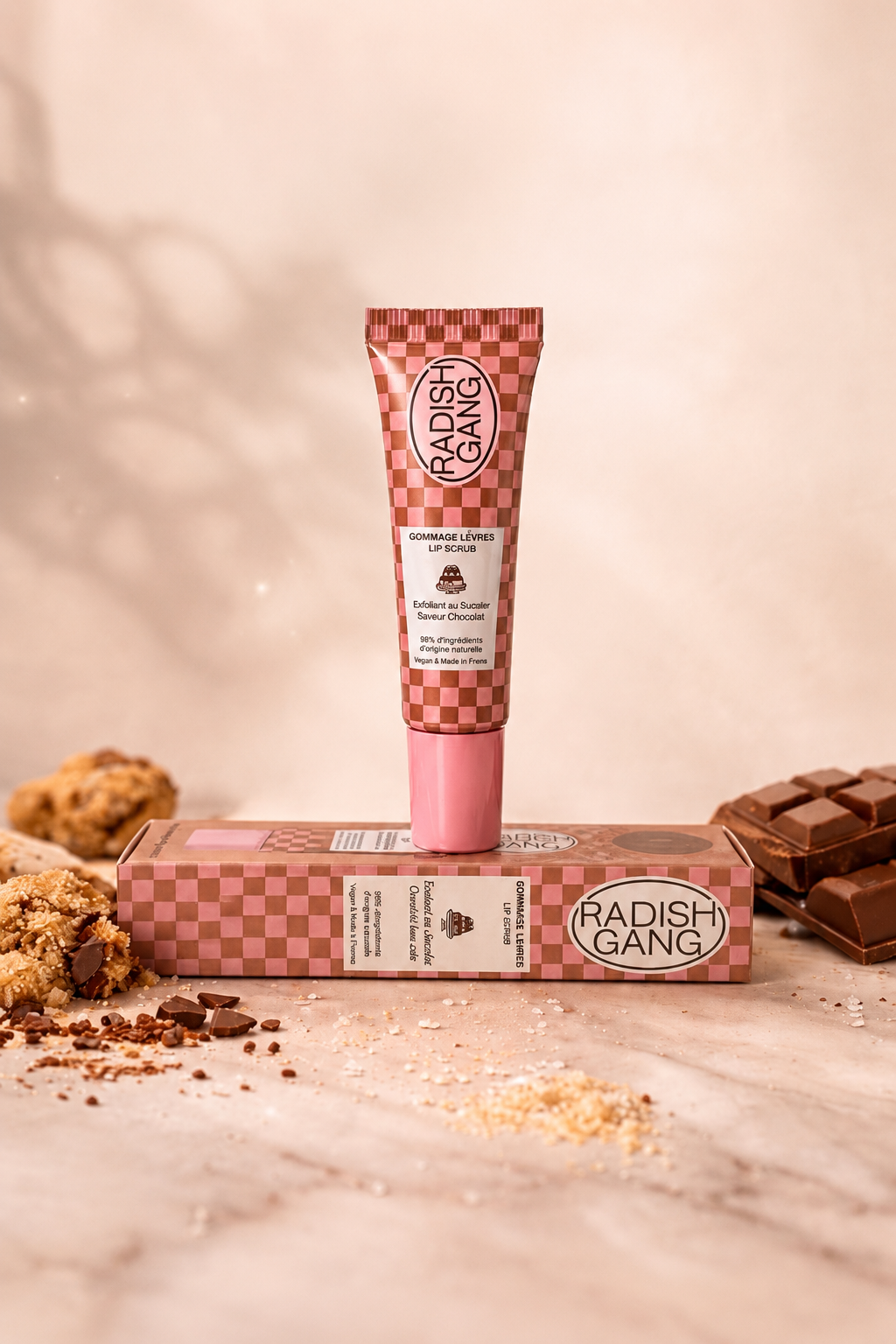 Gommage lèvres saveur chocolat - Radish Gang