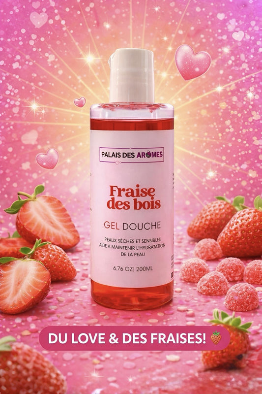 Gel douche Fraise des bois - Palais des Arômes